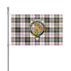 McPherson Dress Ancient Tartan Crest House Flag