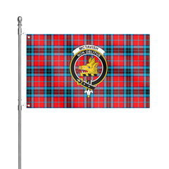 McTavish Modern Tartan Crest House Flag
