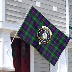 Campbell of Cawdor Modern Tartan Crest House Flag