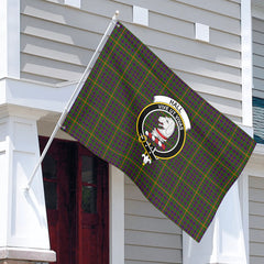 Hall Tartan Crest House Flag