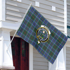 McInnes Modern Tartan Crest House Flag