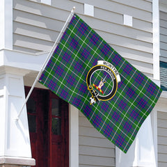 McIntyre Hunting Modern Tartan Crest House Flag