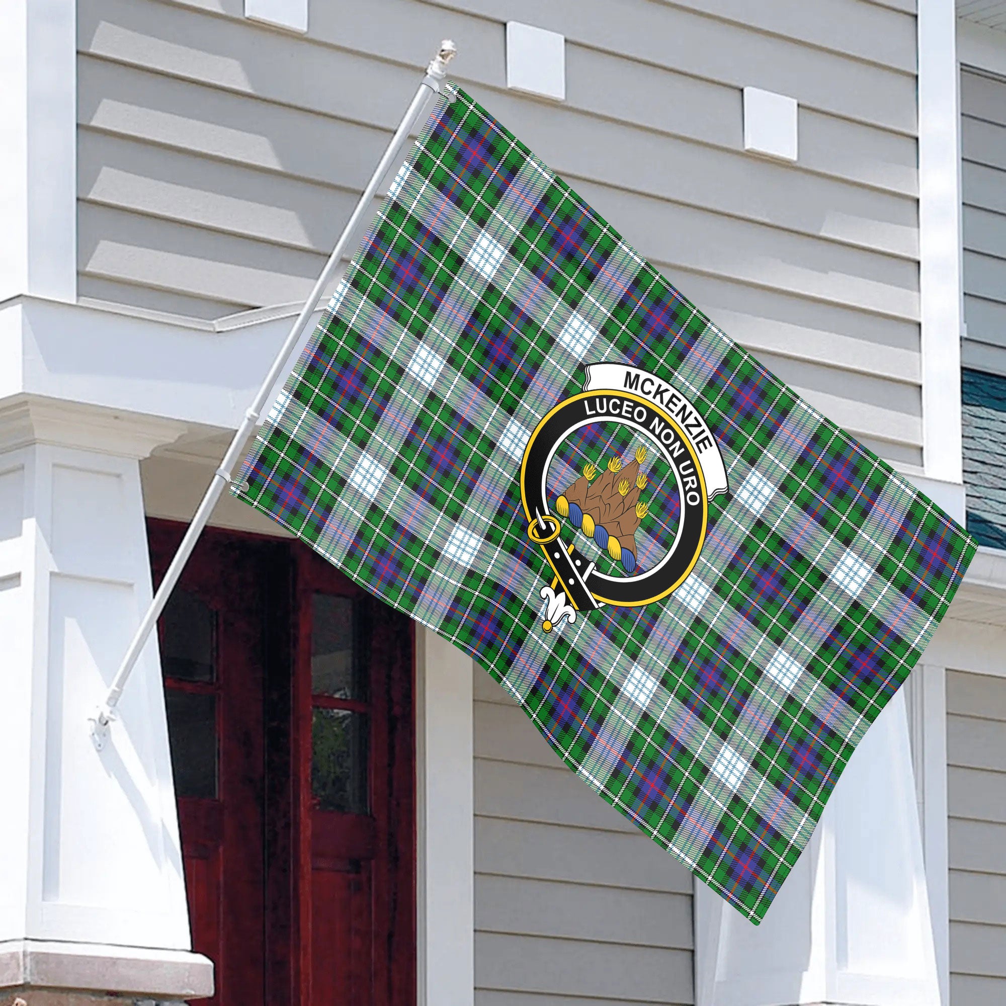 McKenzie Dress Modern Tartan Crest House Flag