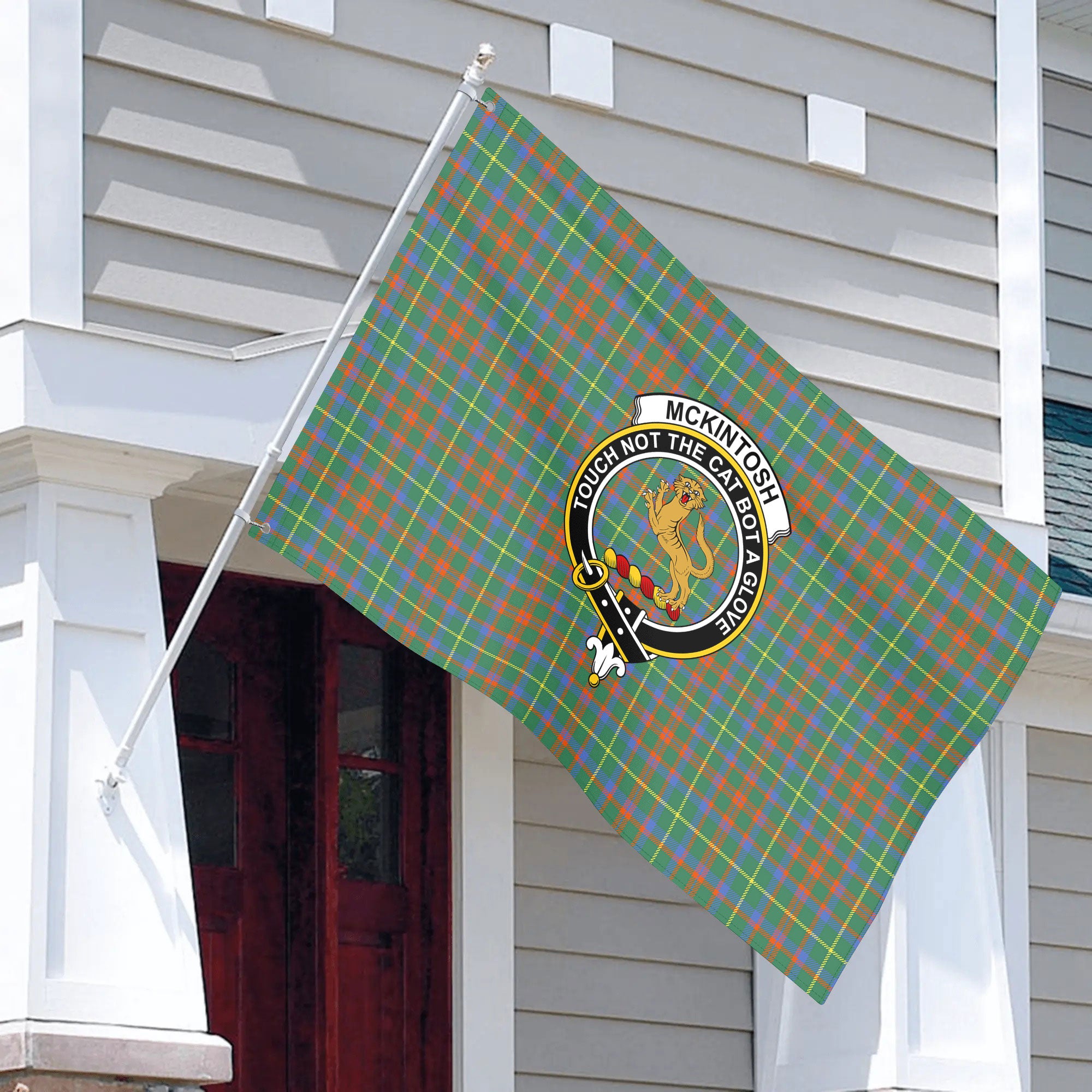 McKintosh Hunting Ancient Tartan Crest House Flag