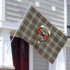 McLeod of Harris Weathered Tartan Crest House Flag