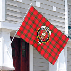 McNab Modern Tartan Crest House Flag