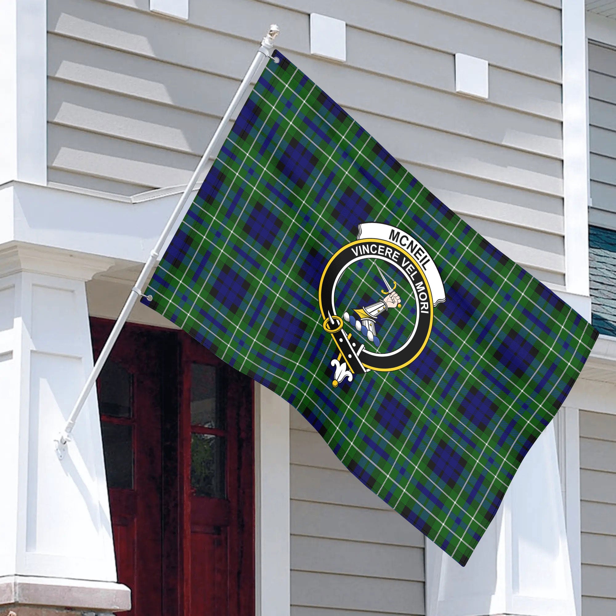 McNeil of Colonsay Modern Tartan Crest House Flag
