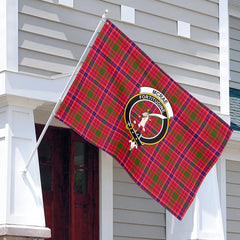 McRae Modern Tartan Crest House Flag