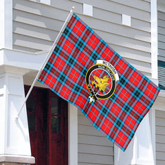 McTavish Modern Tartan Crest House Flag
