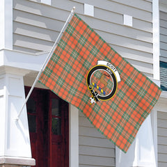 Scott Ancient Tartan Crest House Flag