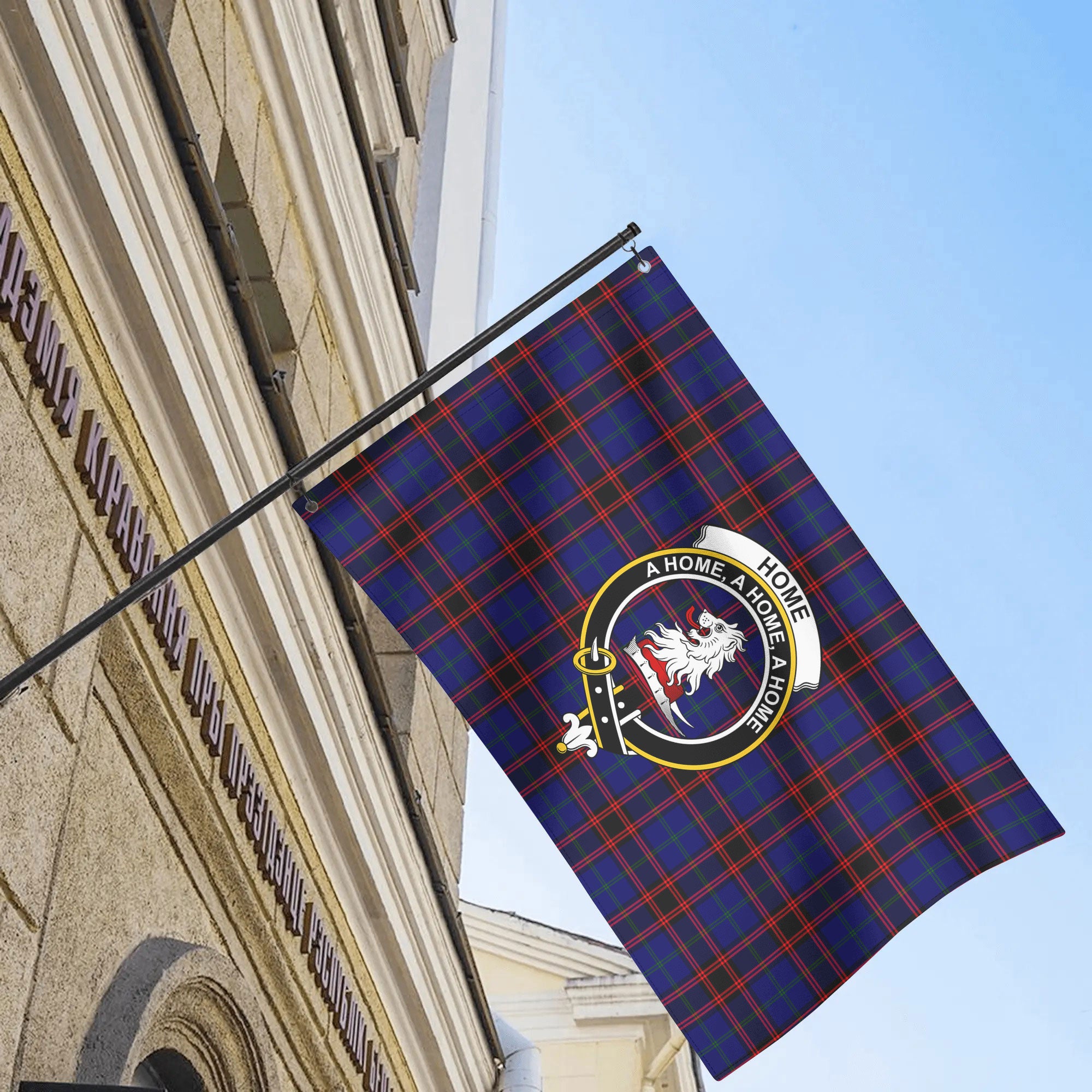 Home Modern Tartan Crest House Flag