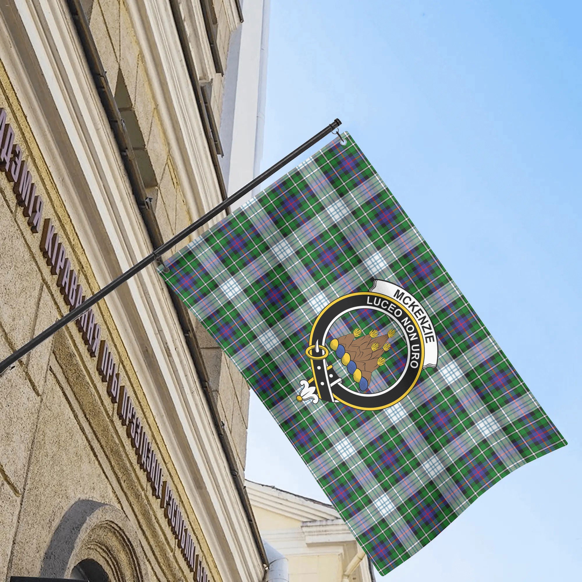 McKenzie Dress Modern Tartan Crest House Flag