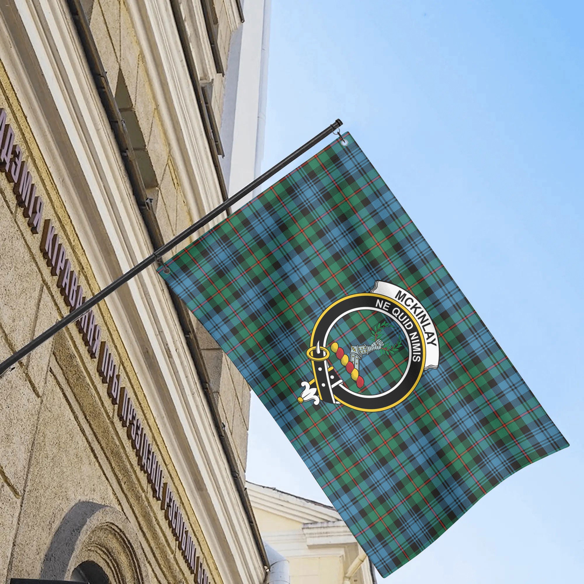 McKinlay Ancient Tartan Crest House Flag
