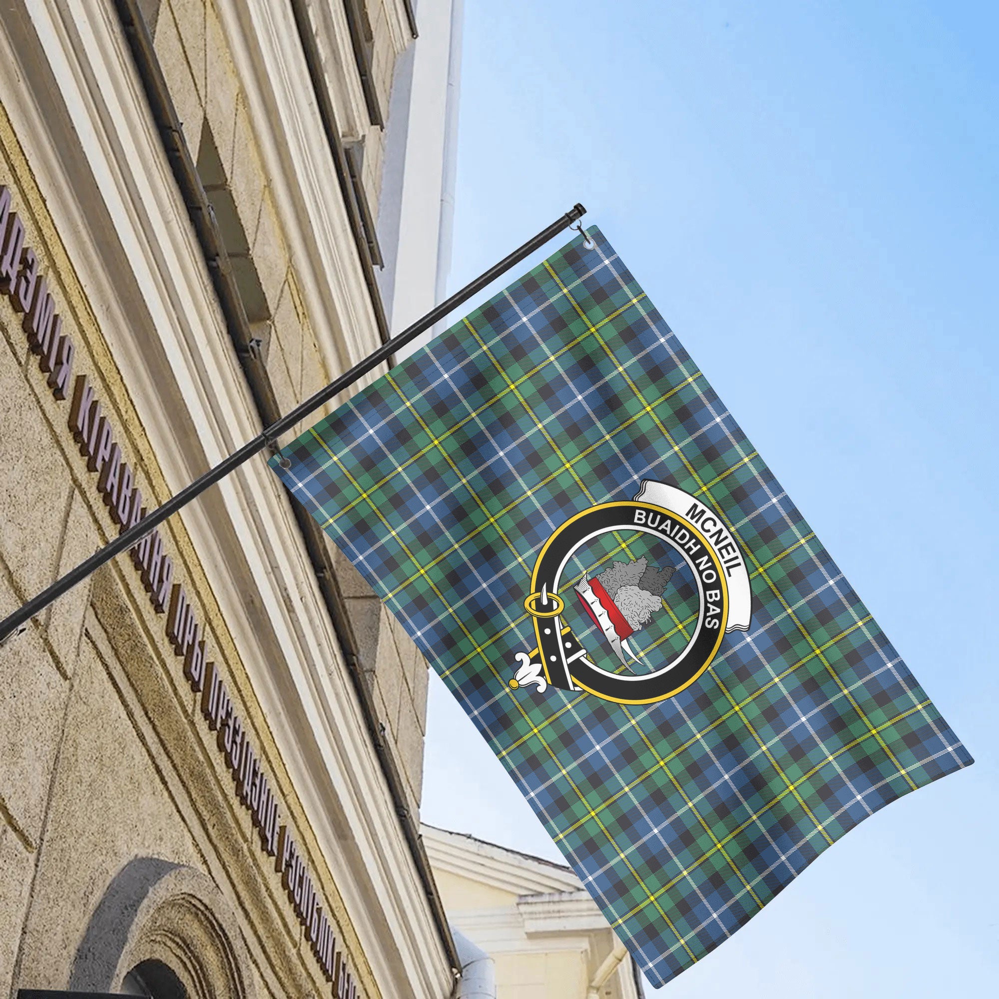 McNeil of Barra Ancient Tartan Crest House Flag