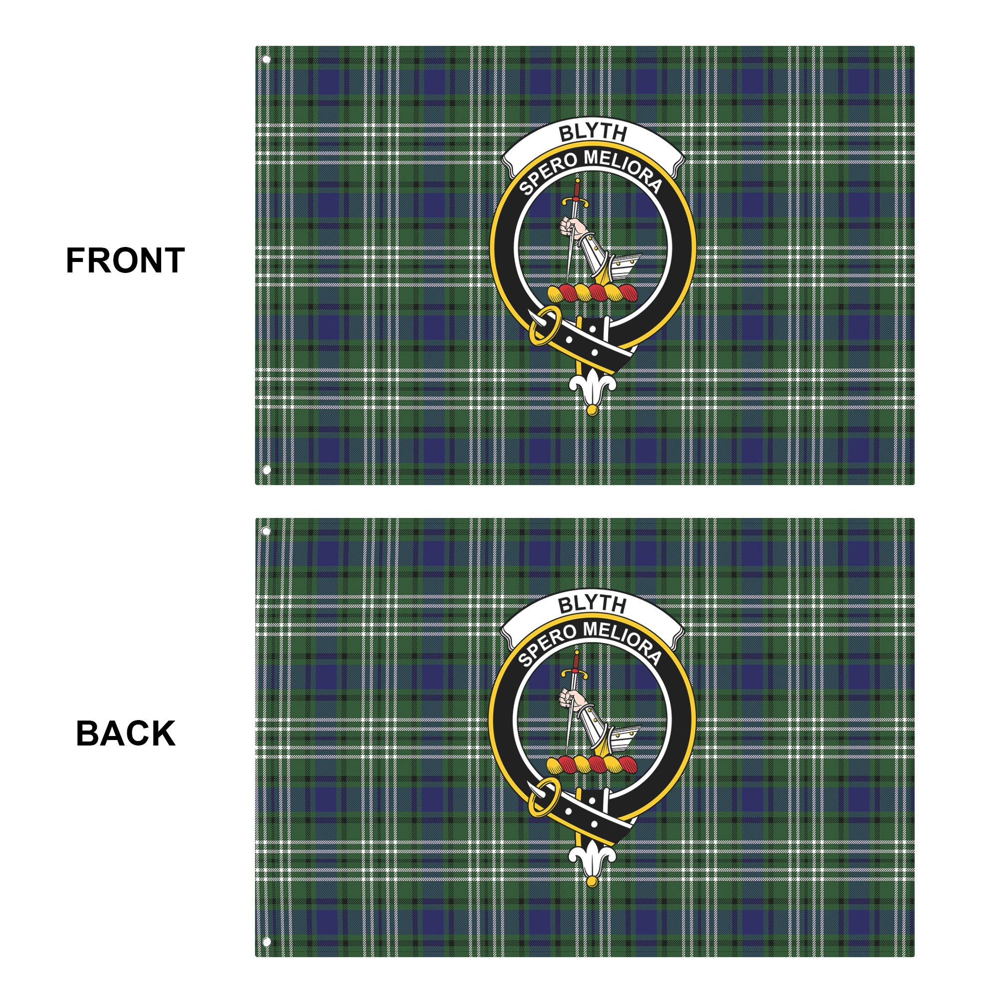 Blyth Tartan Crest House Flag