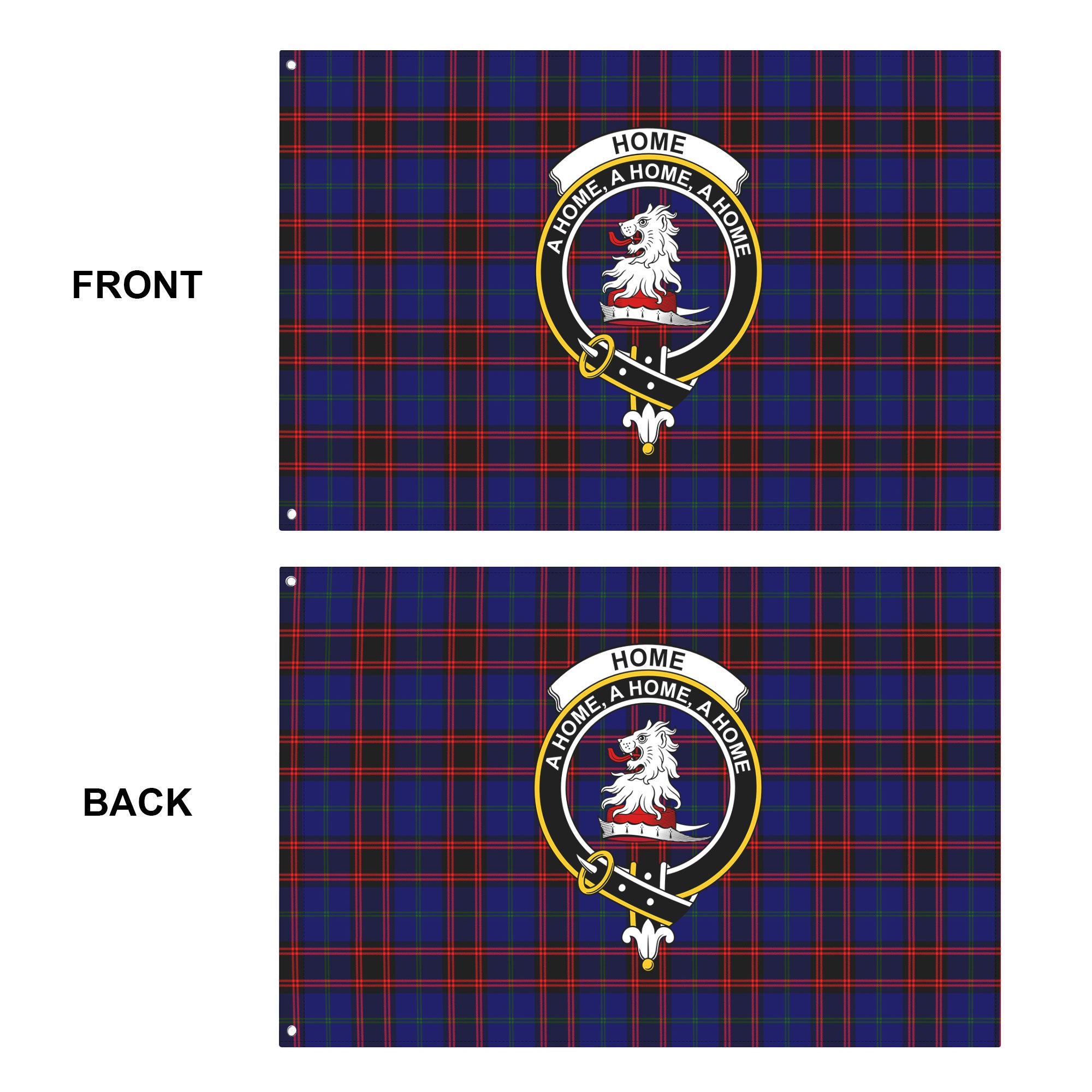 Home Modern Tartan Crest House Flag