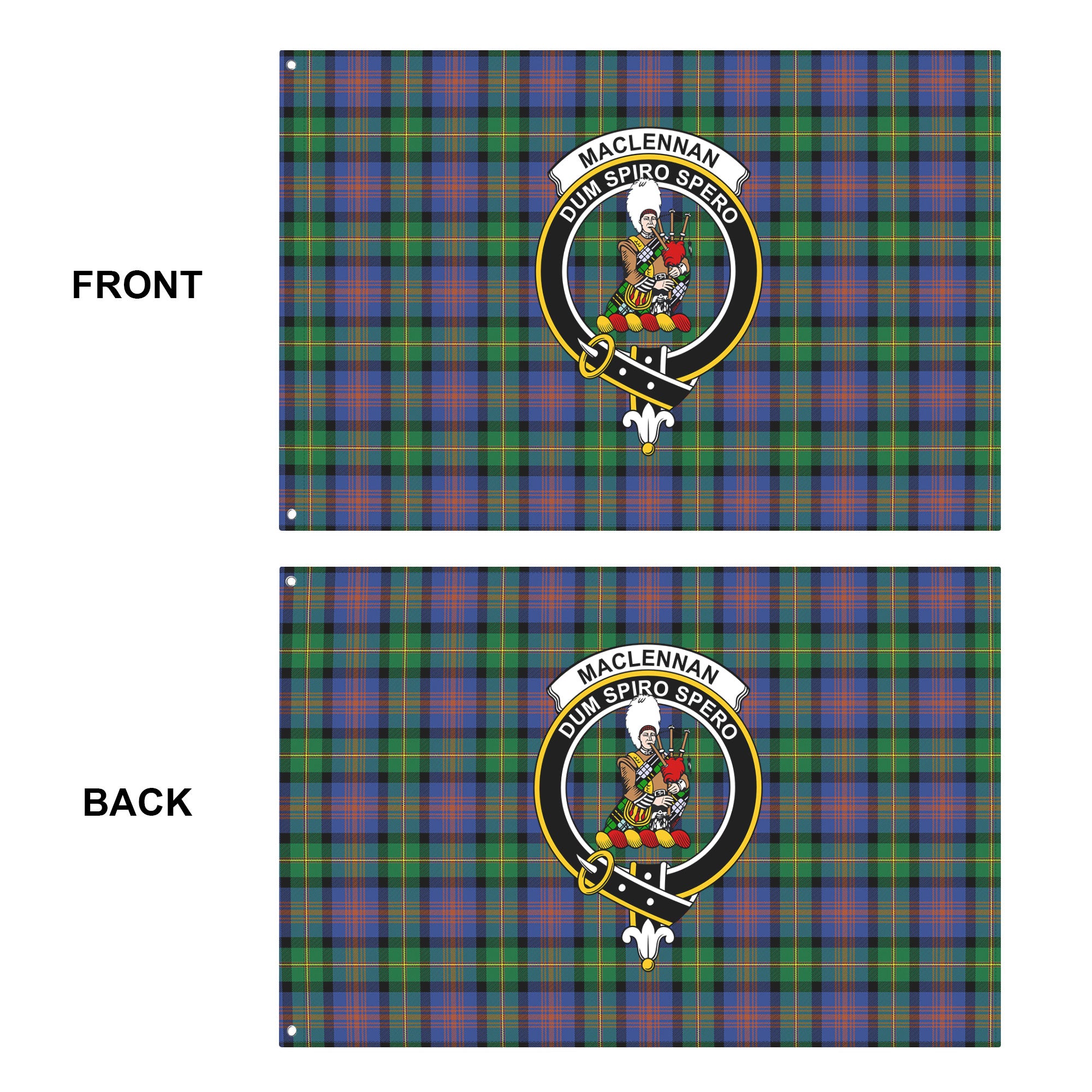 MacLennan Ancient Tartan Crest House Flag