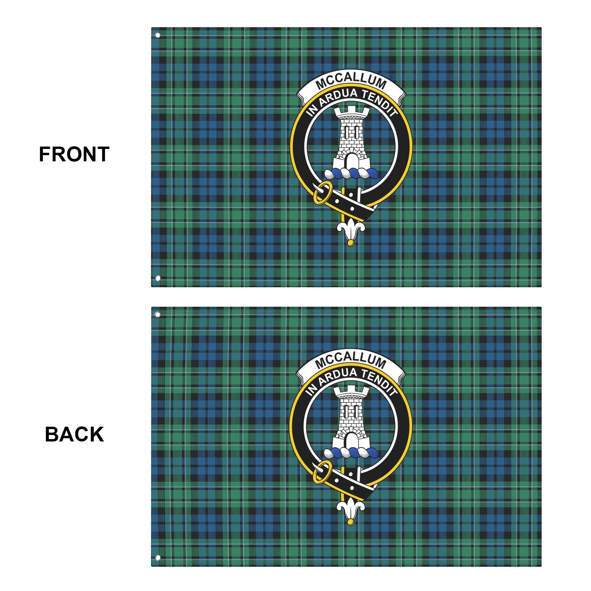 McCallum Ancient Tartan Crest House Flag