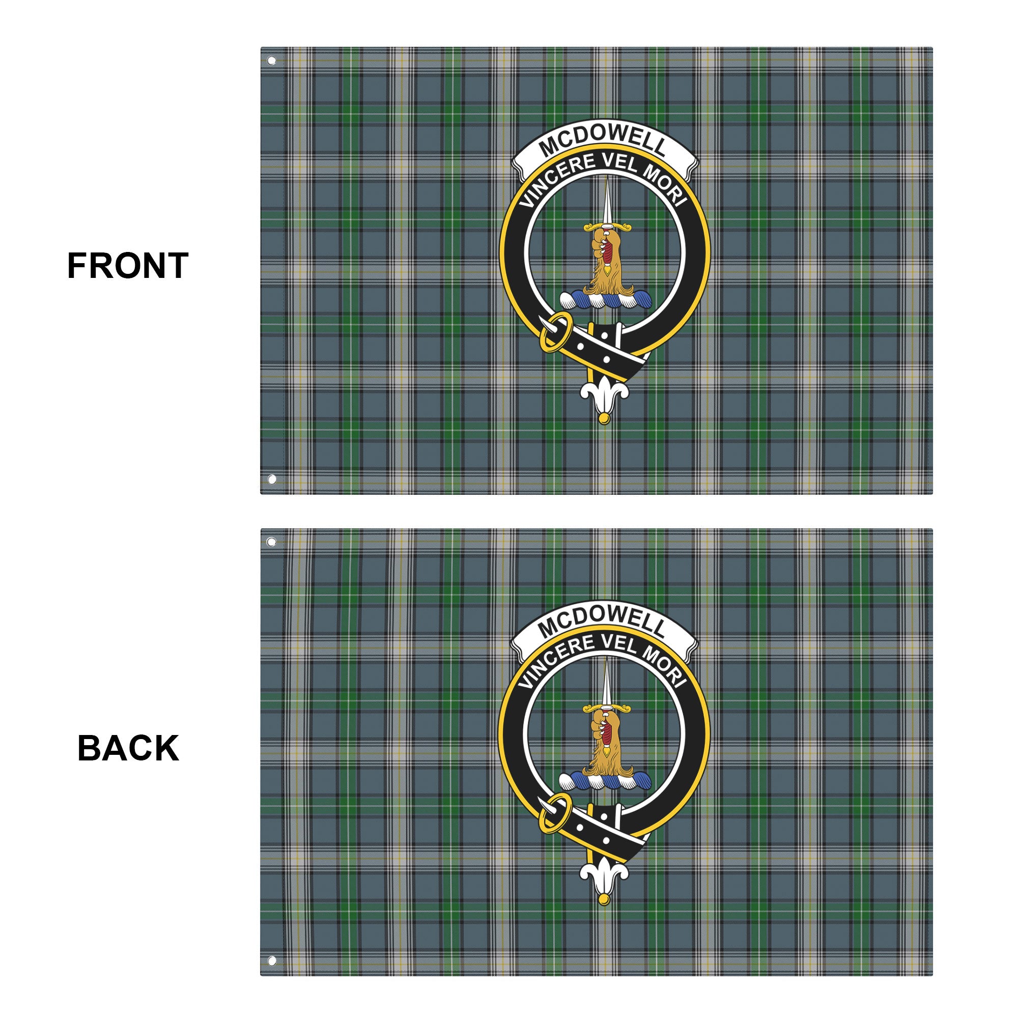 McDowell (MacDowell) Tartan Crest House Flag