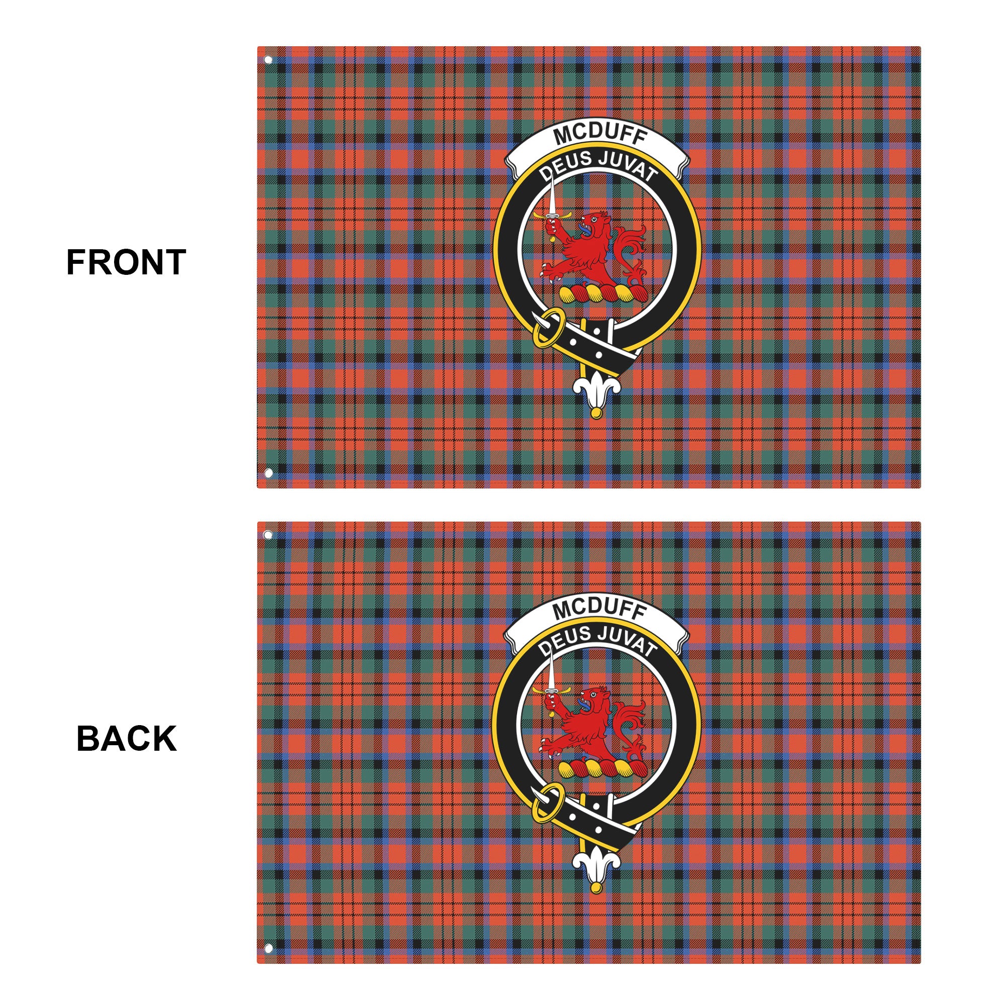 McDuff Ancient Tartan Crest House Flag