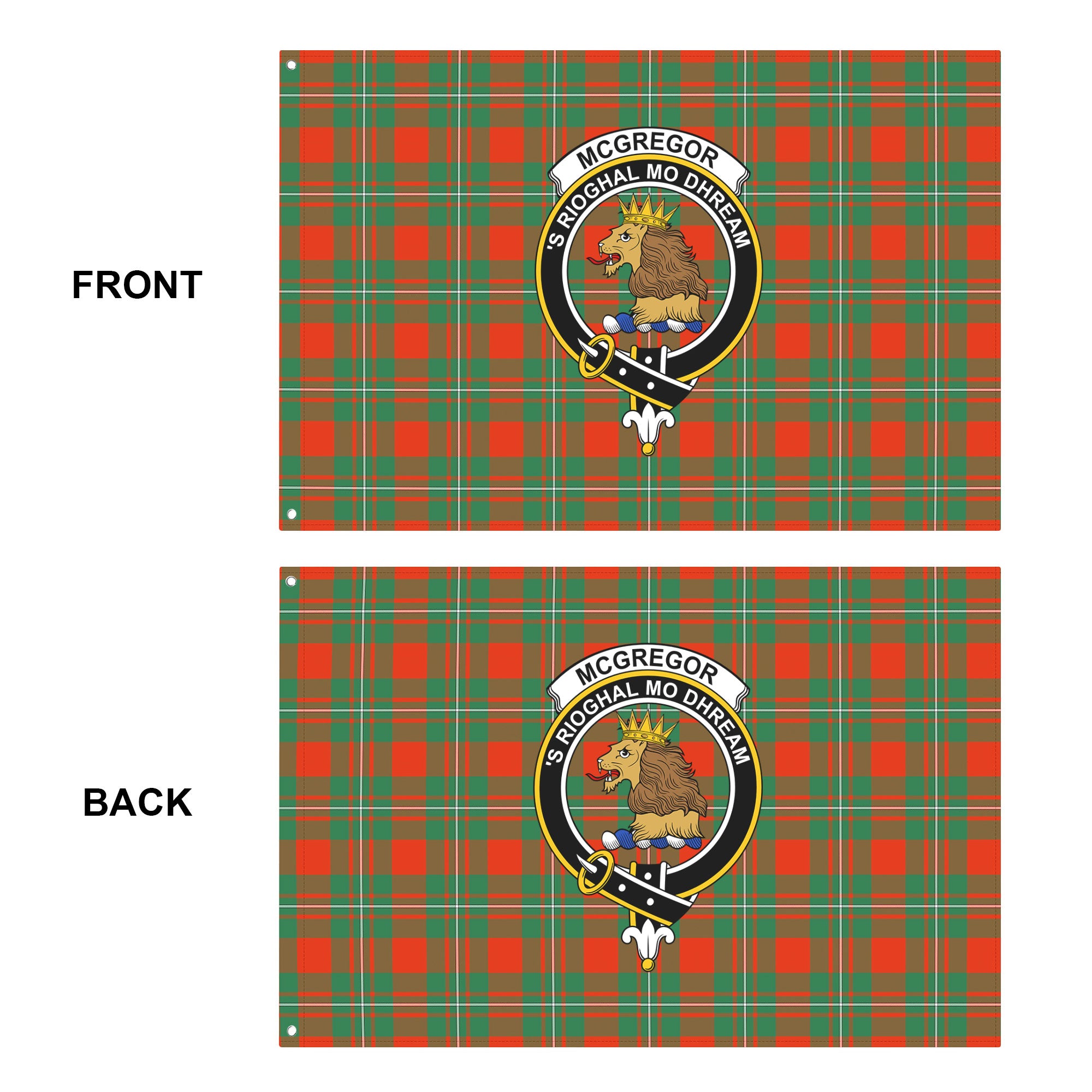 McGregor Ancient Tartan Crest House Flag
