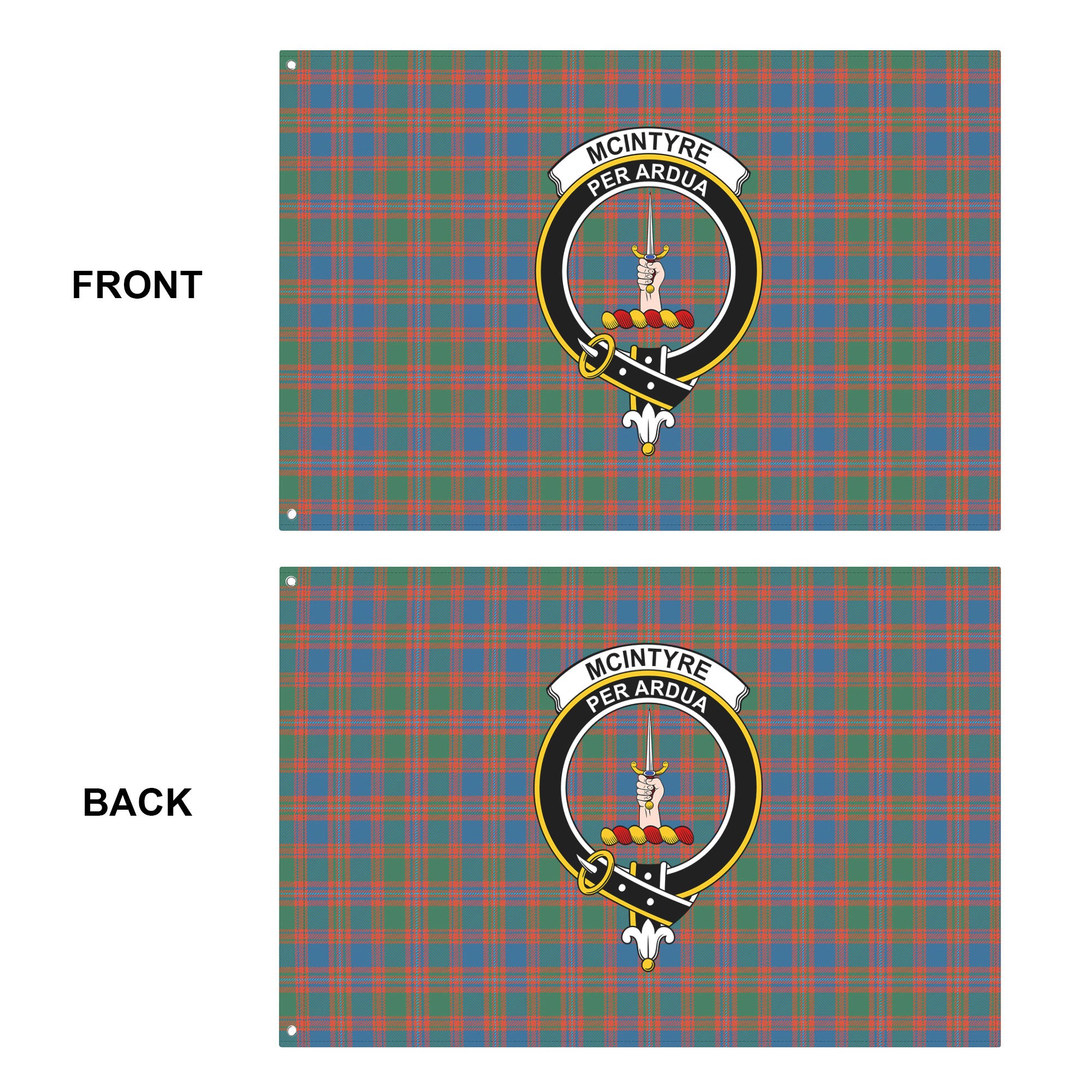 McIntyre Ancient Tartan Crest House Flag