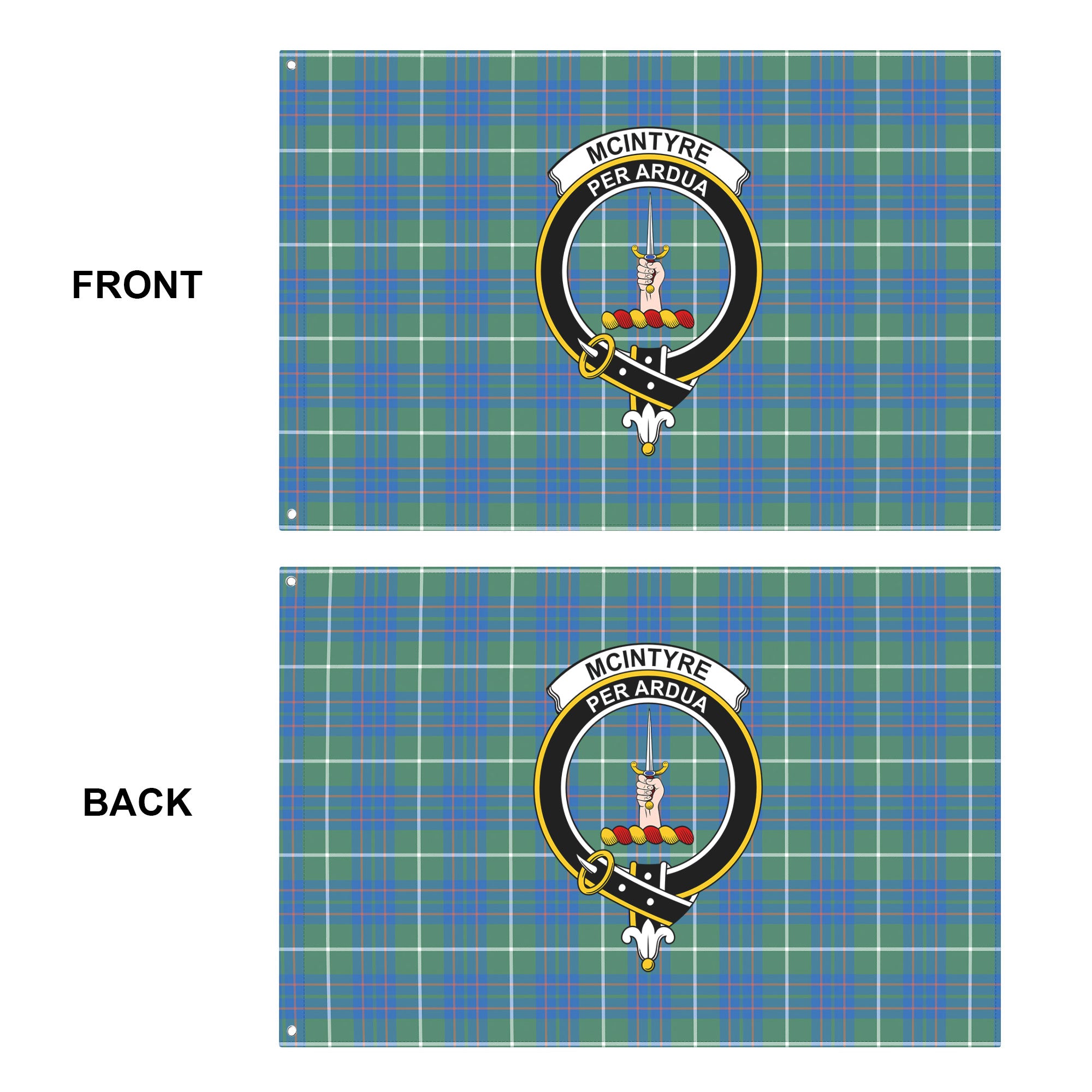 McIntyre Hunting Ancient Tartan Crest House Flag