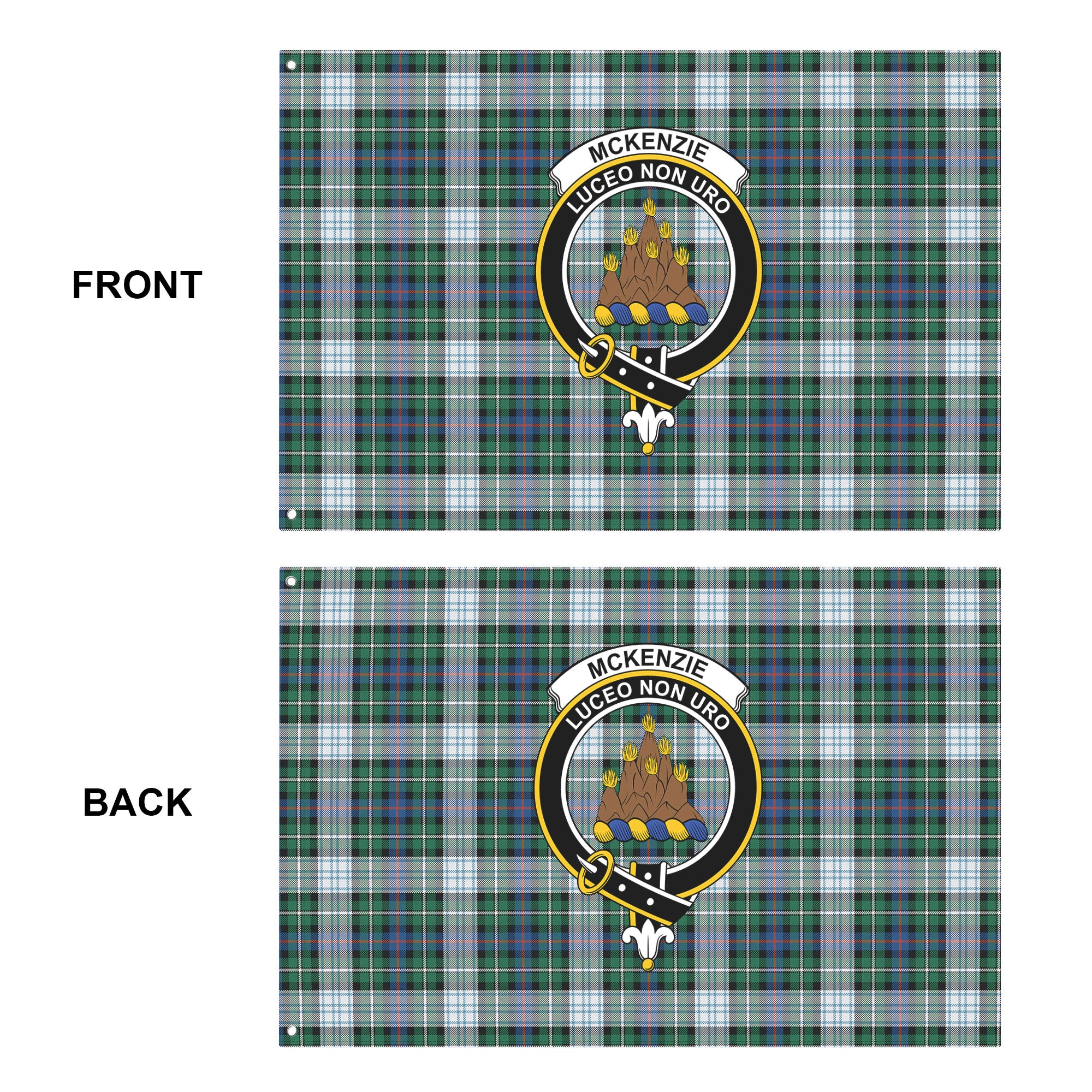 McKenzie Dress Ancient Tartan Crest House Flag