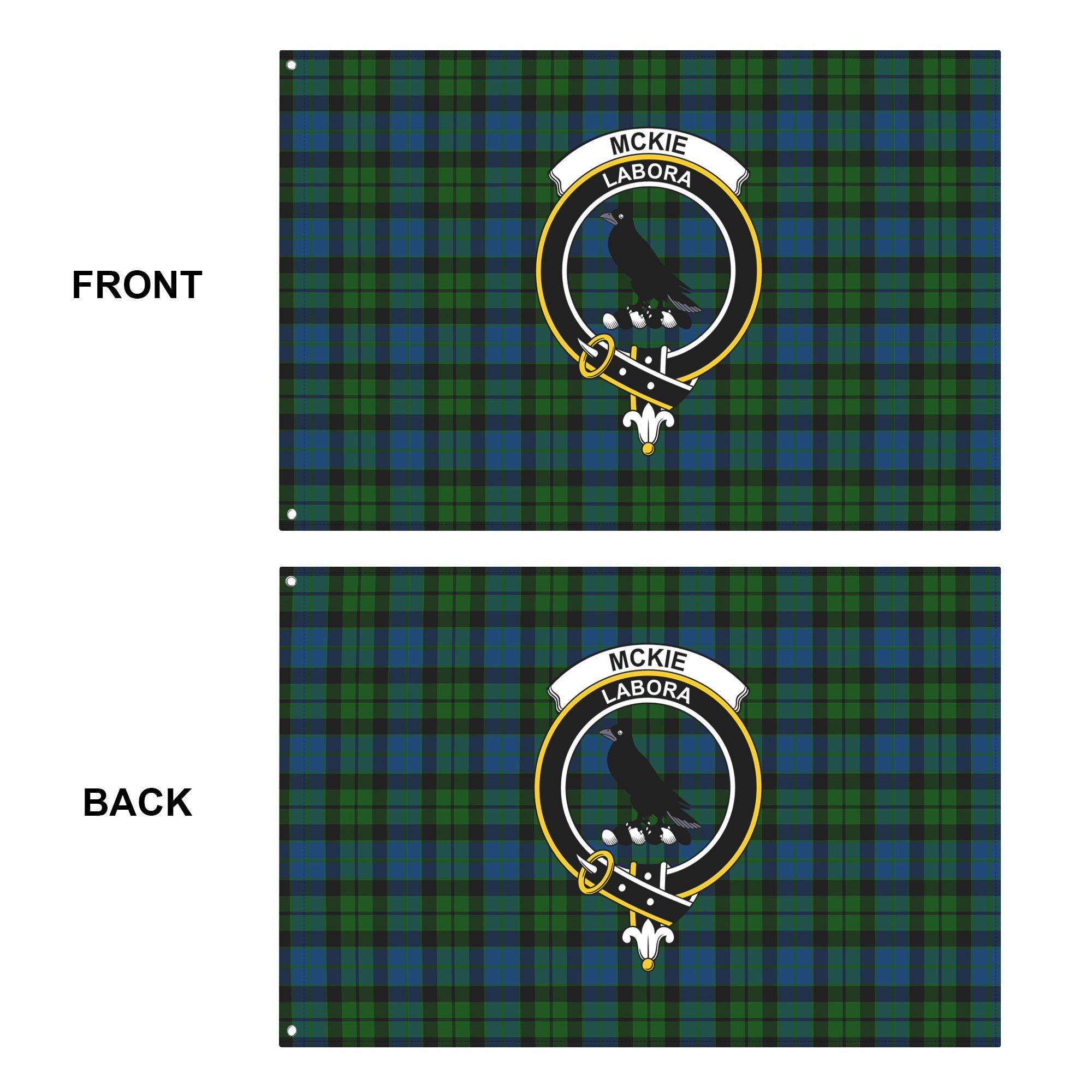 McKie Tartan Crest House Flag