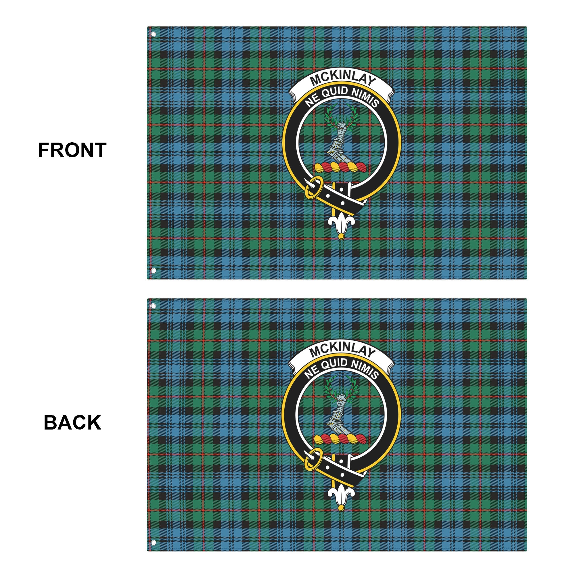 McKinlay Ancient Tartan Crest House Flag