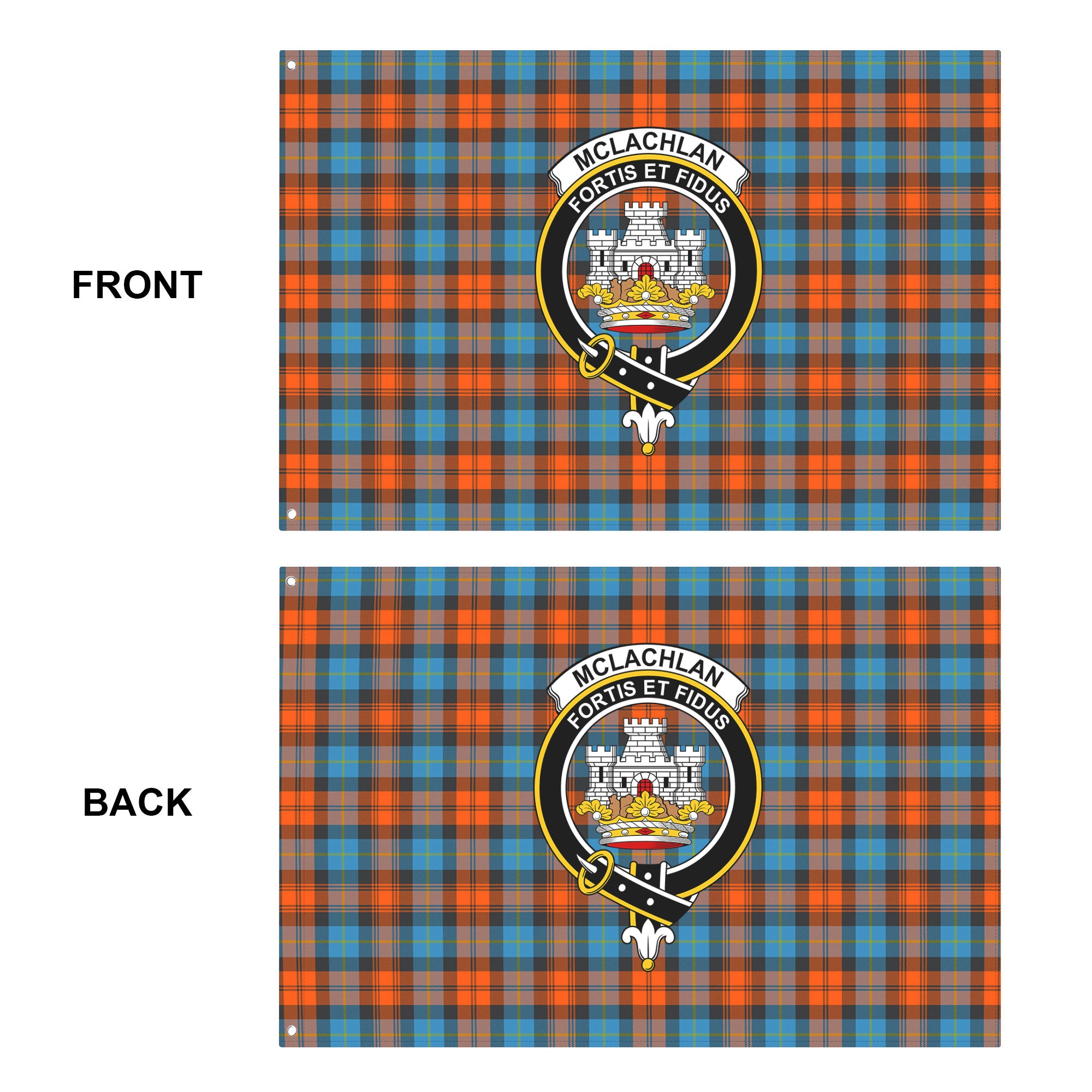 McLachlan Ancient Tartan Crest House Flag