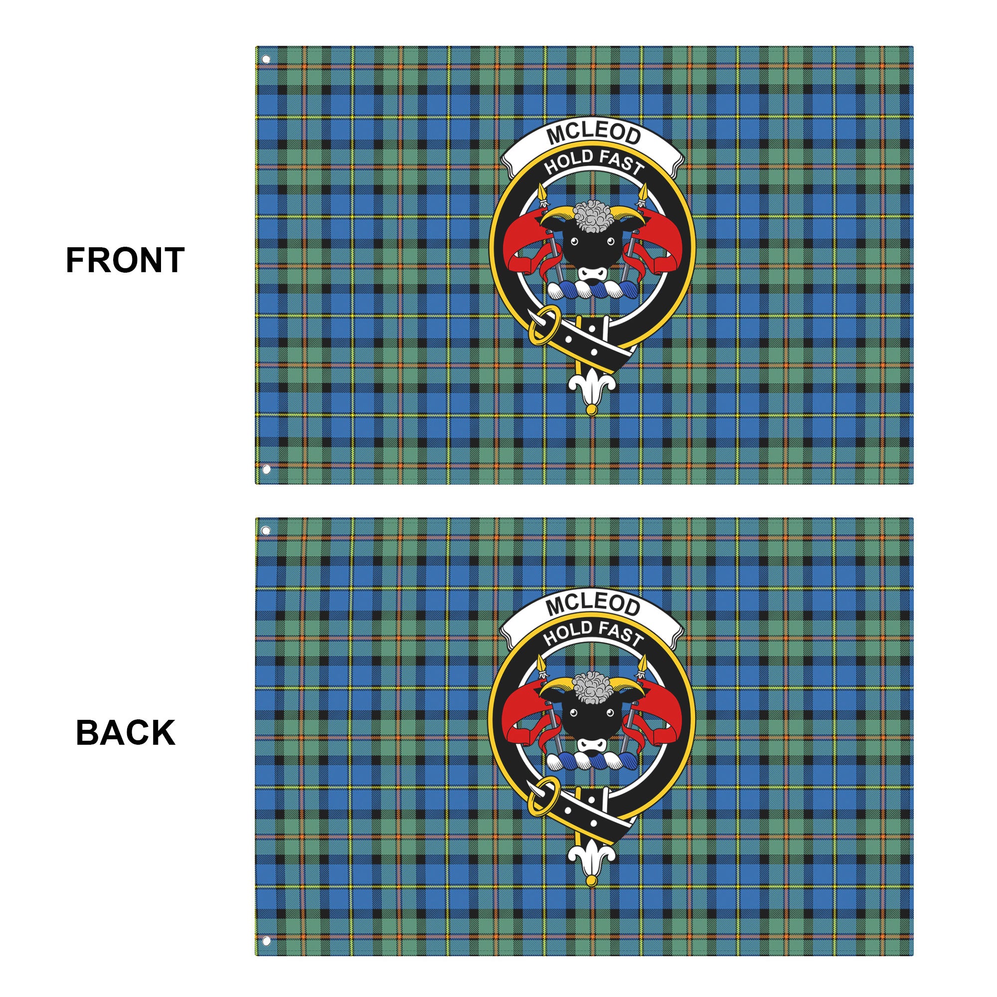 McLeod of Harris Ancient Tartan Crest House Flag