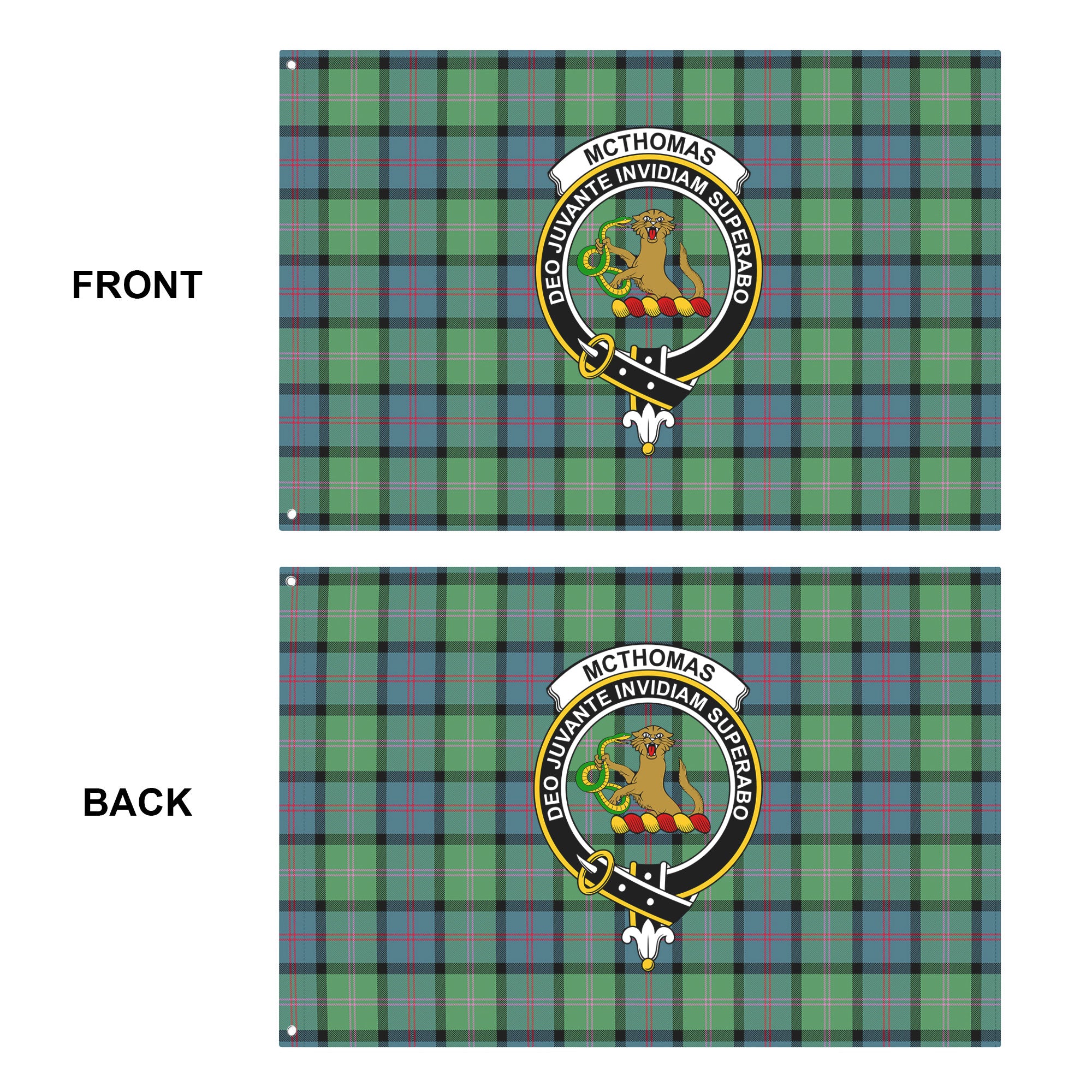 McThomas Ancient Tartan Crest House Flag