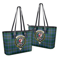 Cockburn Ancient Tartan Crest Leather Tote Bag