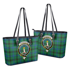 Henderson Ancient Tartan Crest Leather Tote Bag
