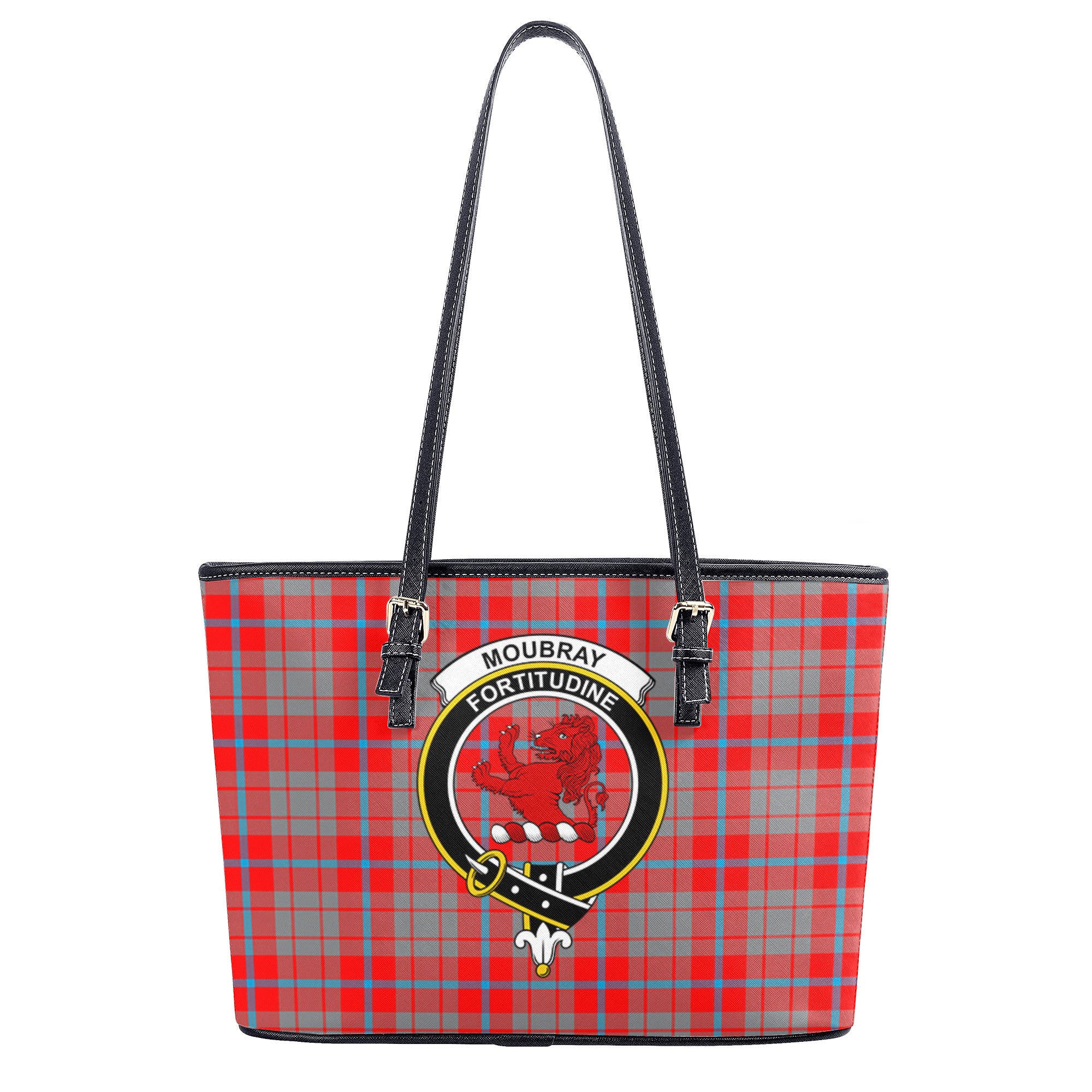 Moubray Tartan Crest Leather Tote Bag