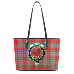 Moubray Tartan Crest Leather Tote Bag