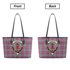 Crawford Ancient Tartan Crest Leather Tote Bag