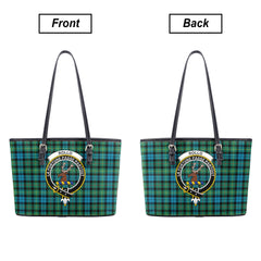 Rollo Ancient Tartan Crest Leather Tote Bag