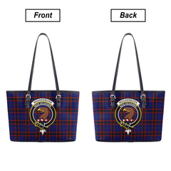 Wedderburn Tartan Crest Leather Tote Bag