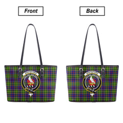 Whiteford Tartan Crest Leather Tote Bag