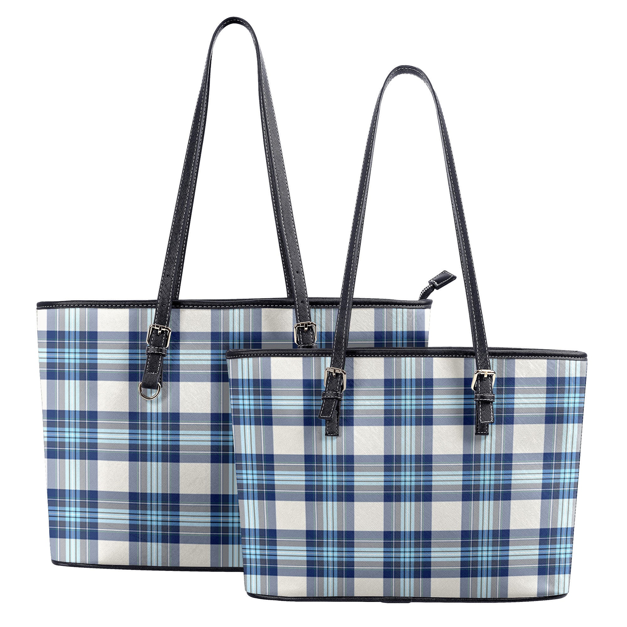 Dunnet Tartan Leather Tote Bag