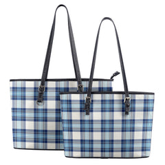 Dunnet Tartan Leather Tote Bag