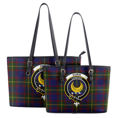 Durie Tartan Crest Leather Tote Bag