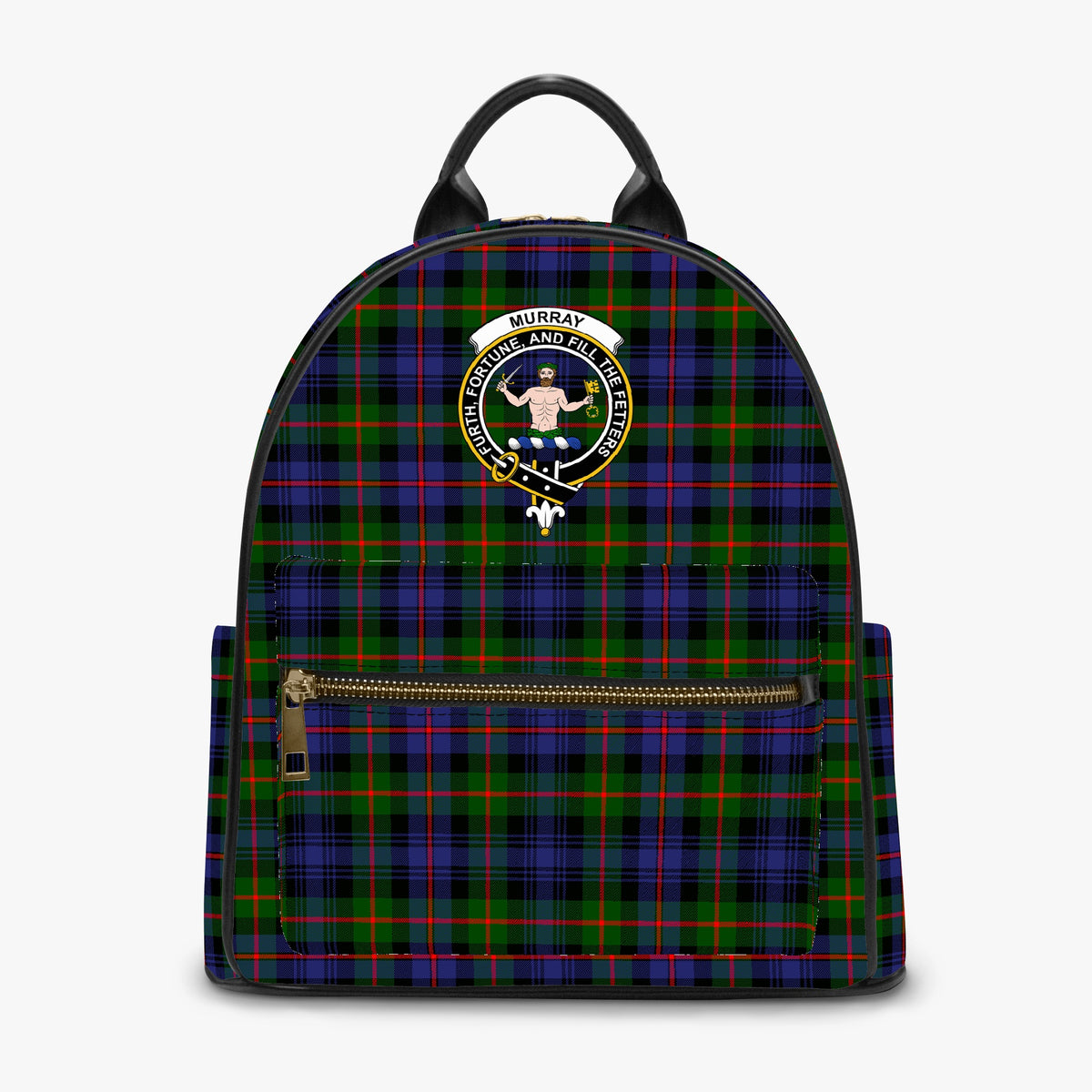 Murray of Atholl Modern Tartan Crest PU Backpack