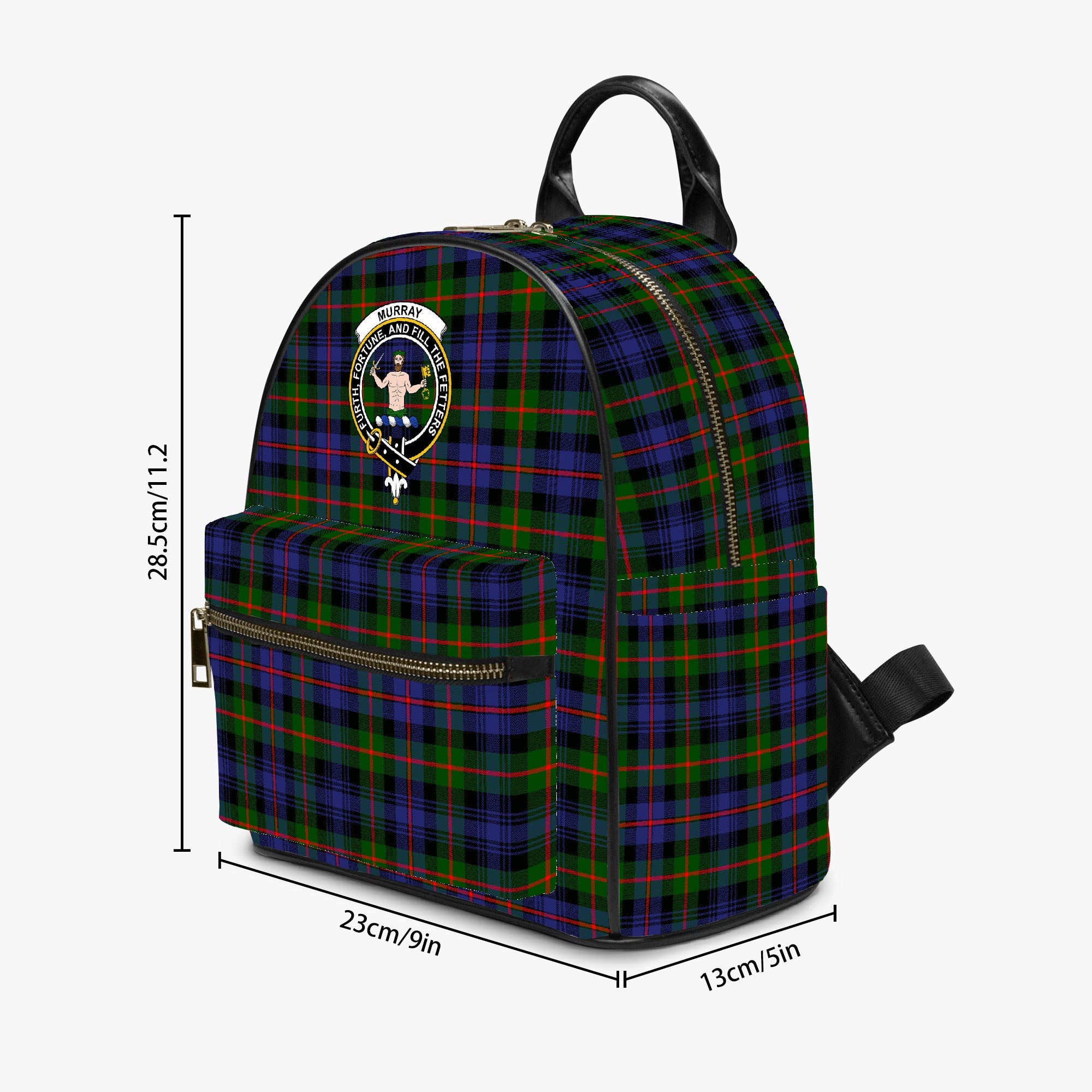 Murray of Atholl Modern Tartan Crest PU Backpack