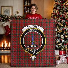 Dalzell Tartan Crest Quilt