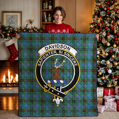Davidson Ancient Tartan Crest Quilt