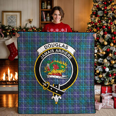 Douglas Modern Tartan Crest Quilt
