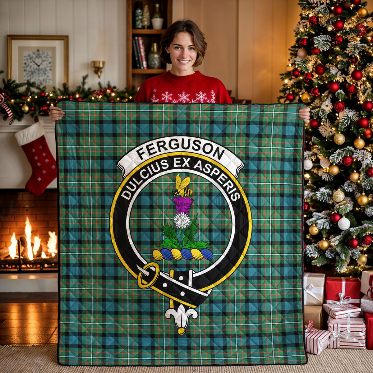 Ferguson Ancient Tartan Crest Quilt